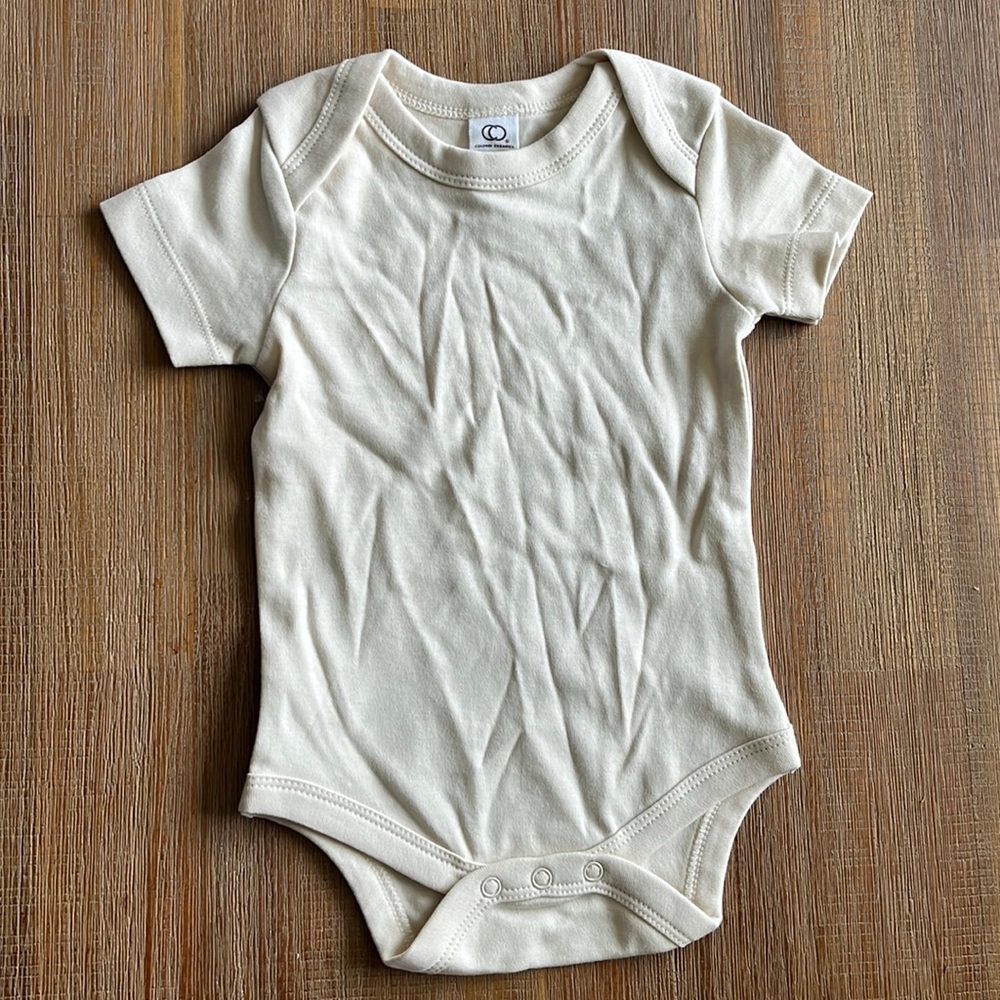 NWOT colored organics onesie cream